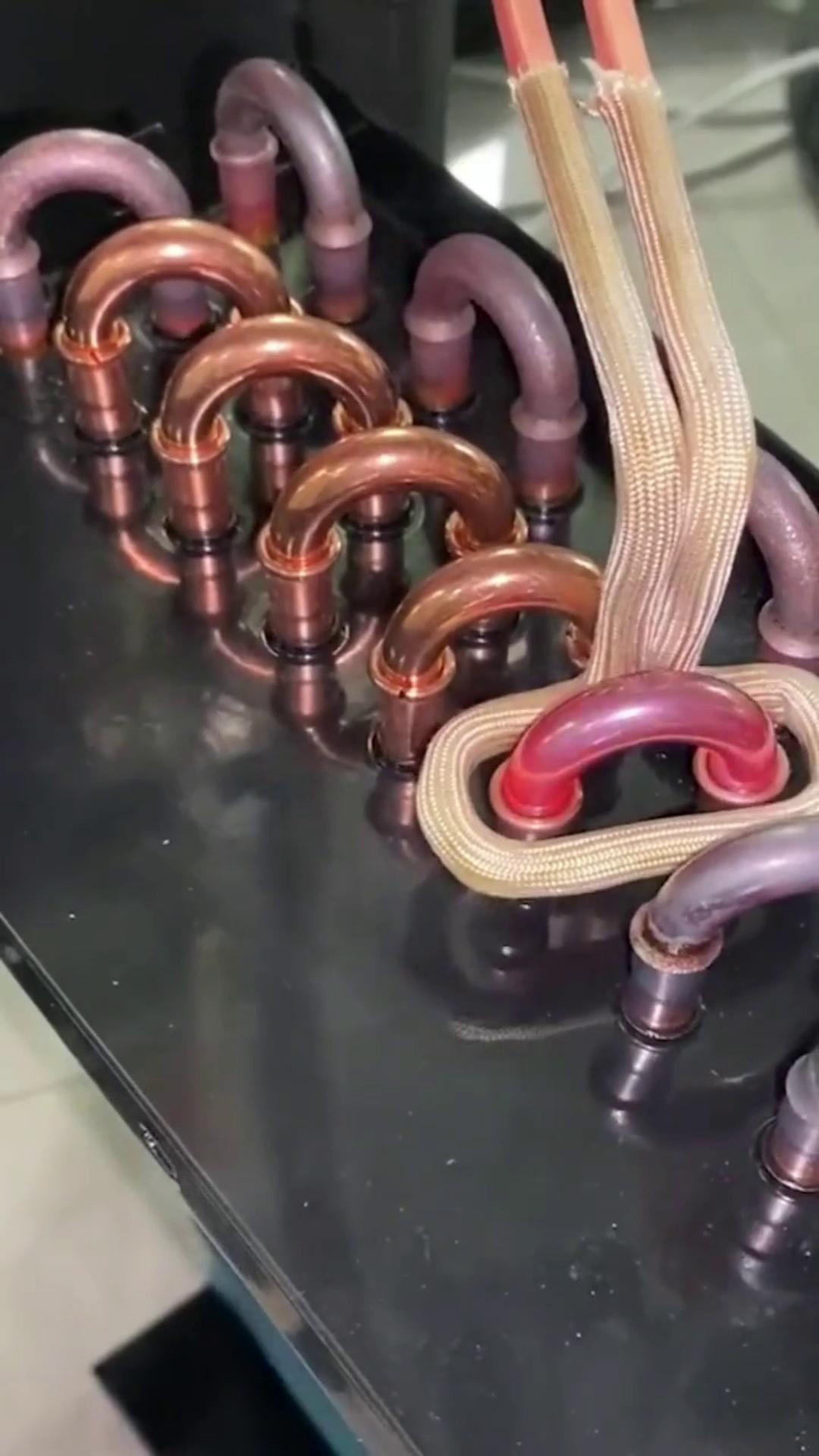 高频钎焊空调铜管，简单高效替代火烧 