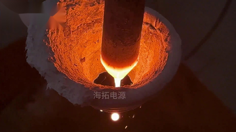 40KW的超高频绿巨人网站入口加热设备，频率800Khz，用于加热滴熔淬火热处理